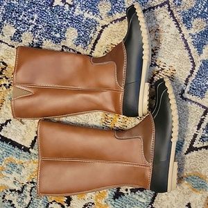 Womens Mid-Calf Duck Rain Boots